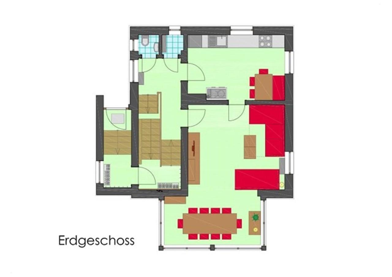 Villa Schnuck - Das Rote Ferienhaus Бадгаштейн Экстерьер фото